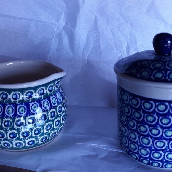Polish Pottery Ceramic Creamer Pitcher - Picture 5 of 7